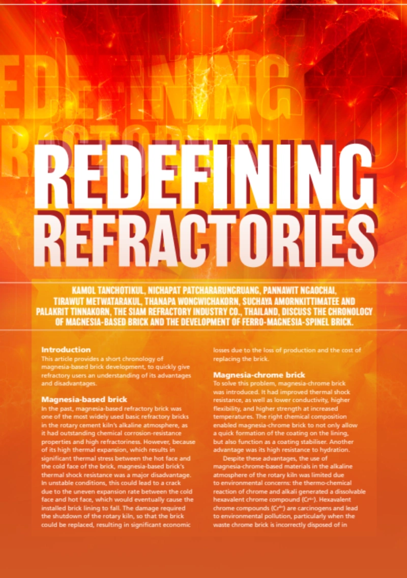 REDEFINING REFRACTORIES (NEOMAG-F) (WORLD CEMENT MAGAZINE)